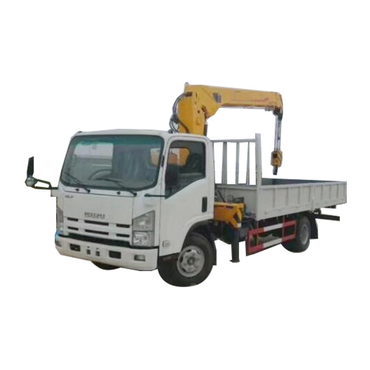 isuzu brand truck crane cargo truck with lift boom