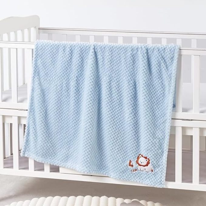 Cute Cozy Fluffy Warm Baby Blanket for Infants Toddlers' Bedding Crib Cot Stroller Baby Shower Newborn's Gift