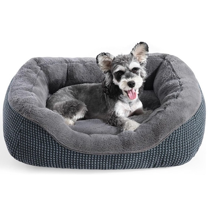 High Quality Durable Dog Beds Rectangle Cute Pet Bed For Dog And Cat Warming Soft Pet Sleeping Bed