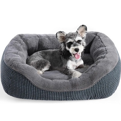 High Quality Durable Dog Beds Rectangle Cute Pet Bed For Dog And Cat Warming Soft Pet Sleeping Bed