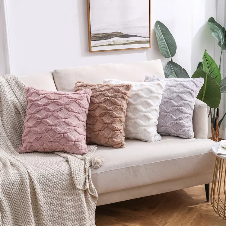 Wholesale Geometric Quilting Velvet Tufted Reversible Decorative Throw Pillow Cover for Living Room Sofa Couch Kids Room Cafe