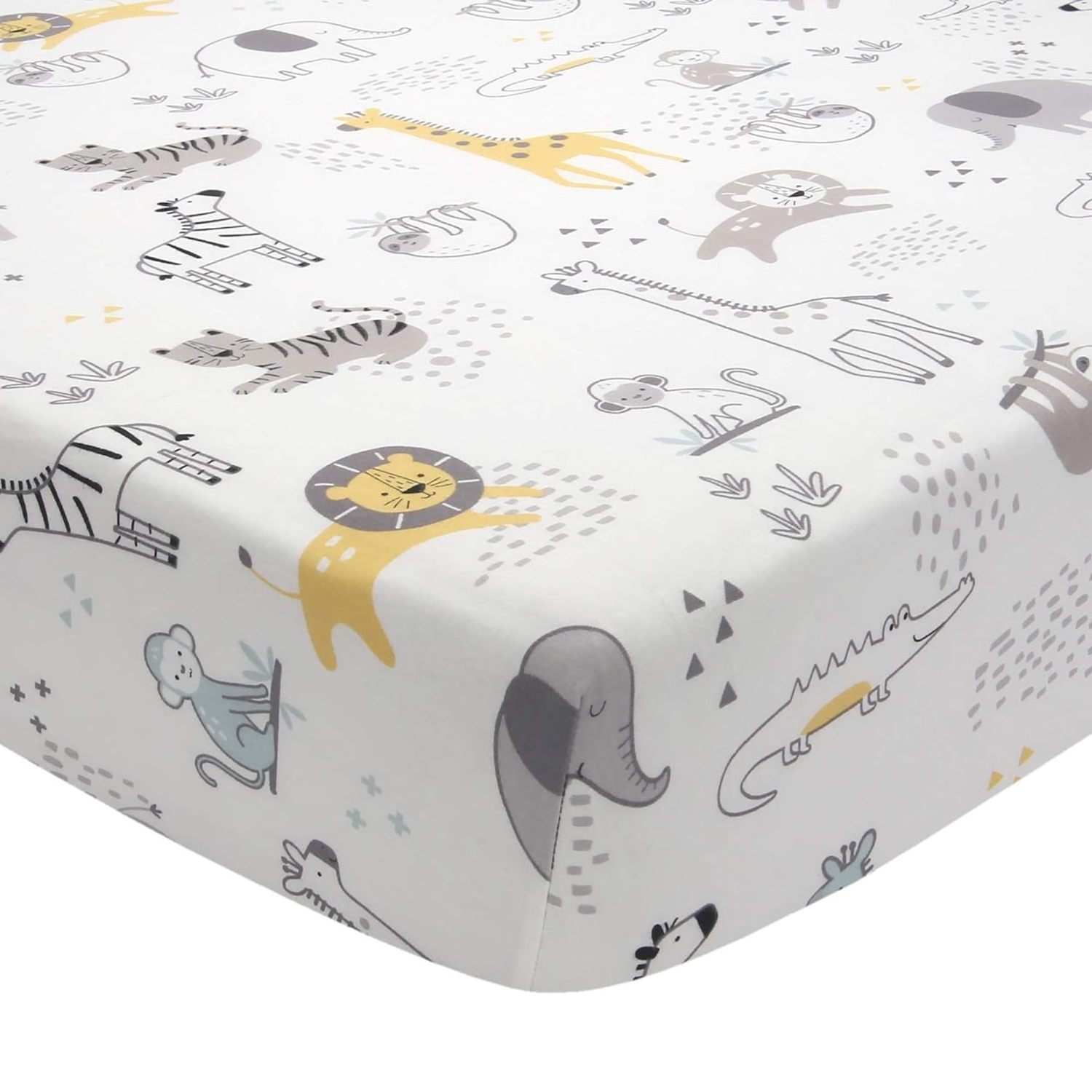 Premium Quality Pure Cotton Baby Crib Bedding Set  Animal Cartoon Pattern 3 Piece for Baby Boys and Girls