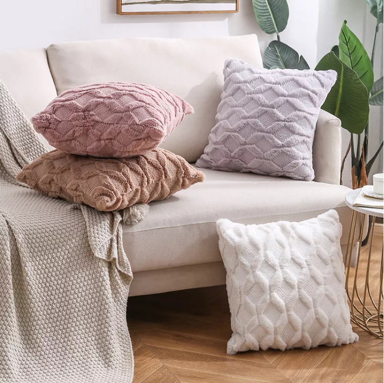 Wholesale Geometric Quilting Velvet Tufted Reversible Decorative Throw Pillow Cover for Living Room Sofa Couch Kids Room Cafe