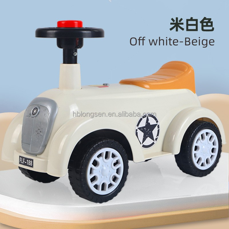 2023 Balance Bike China Kids Baby Slide Car Shaped Baby Walker No Battery Powered Four Wheels Ride On Mini Toy Car For Children