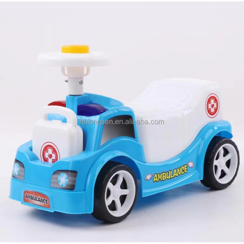 2023 China Baby Scooter Pedal Free Kids Baby Slide Car New Model Colorful Cheap Swing Car Ride On Toys With Four Wheels