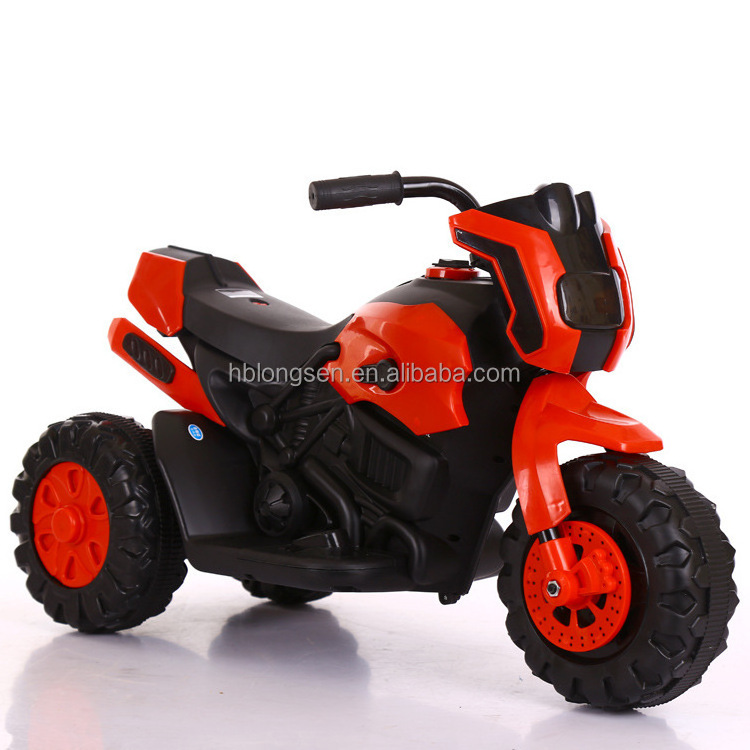 China Factory Baby Ride On Toy 3 Wheels Plastic Battery Power Kids Electric Motorcycle For Children