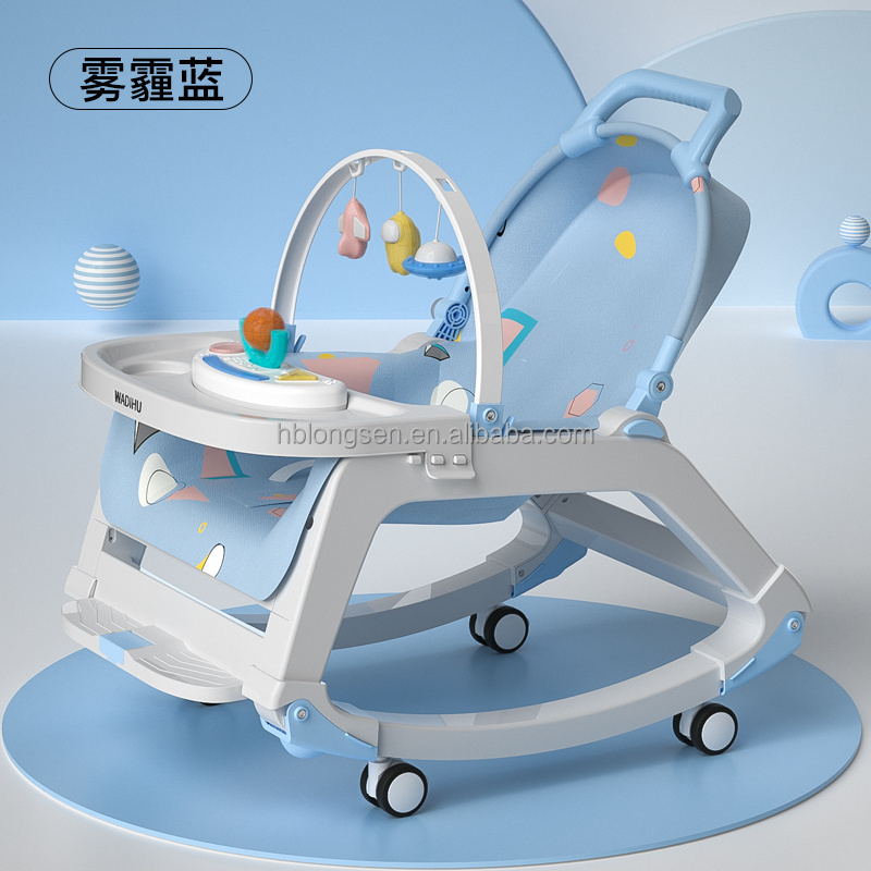 Electric Musical Baby Rocker Chair With Toy Funny Infant Vibration Swing Baby Bouncer Rocking Chair With Music