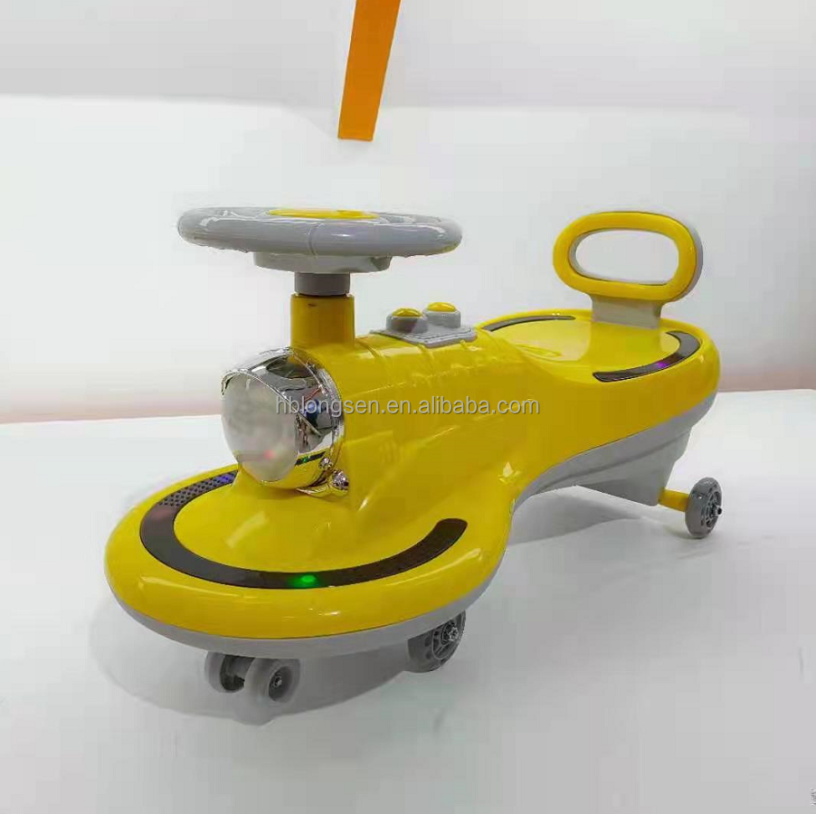 Wholesale Price Butterfly Steering Wheel Children Swing Car Baby Ride On Car