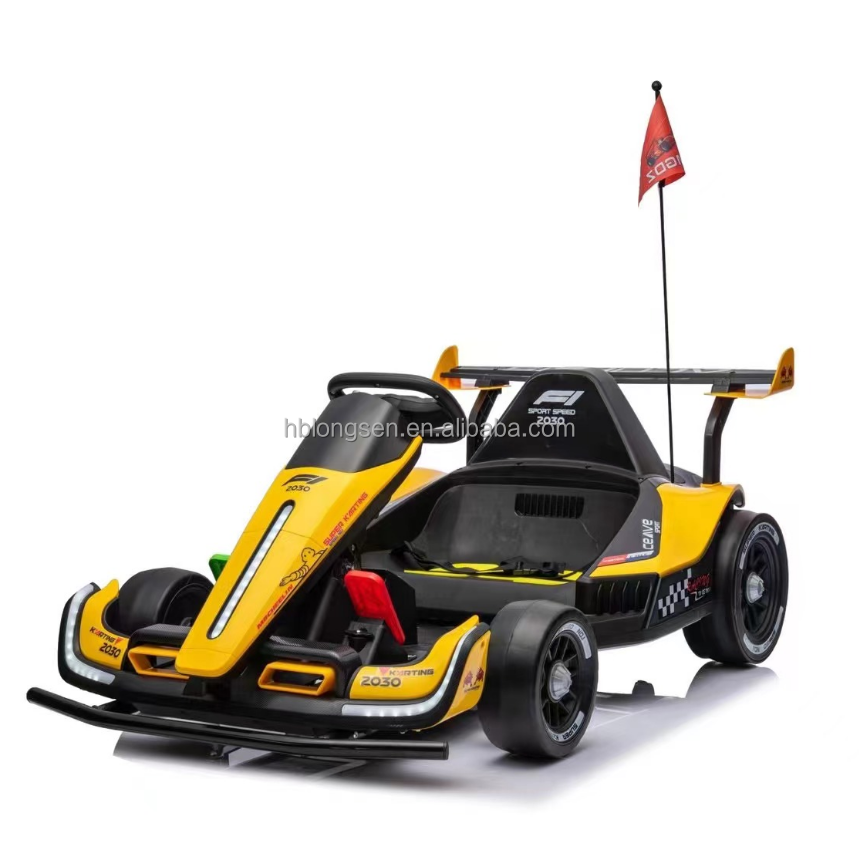 Lorda 2024 New Arrivals Electric Drift Cart Ride-on Cars 24v 12v Crazy Acart Drift Kids Toys Kids Electric Go Karts For Children