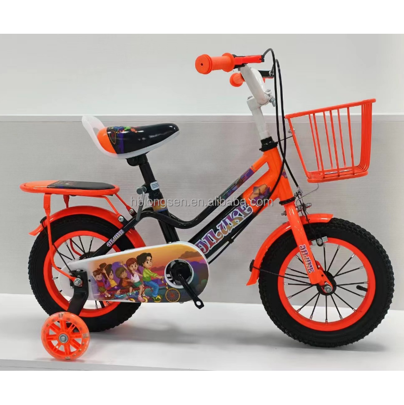 Cheap Price Factory High Carbon Steel Frame Kids Girls Cycle 12 14 16 18 Inch Children Bicycle Training Wheels Girls Riding Bike