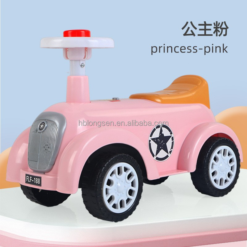 2023 Balance Bike China Kids Baby Slide Car Shaped Baby Walker No Battery Powered Four Wheels Ride On Mini Toy Car For Children