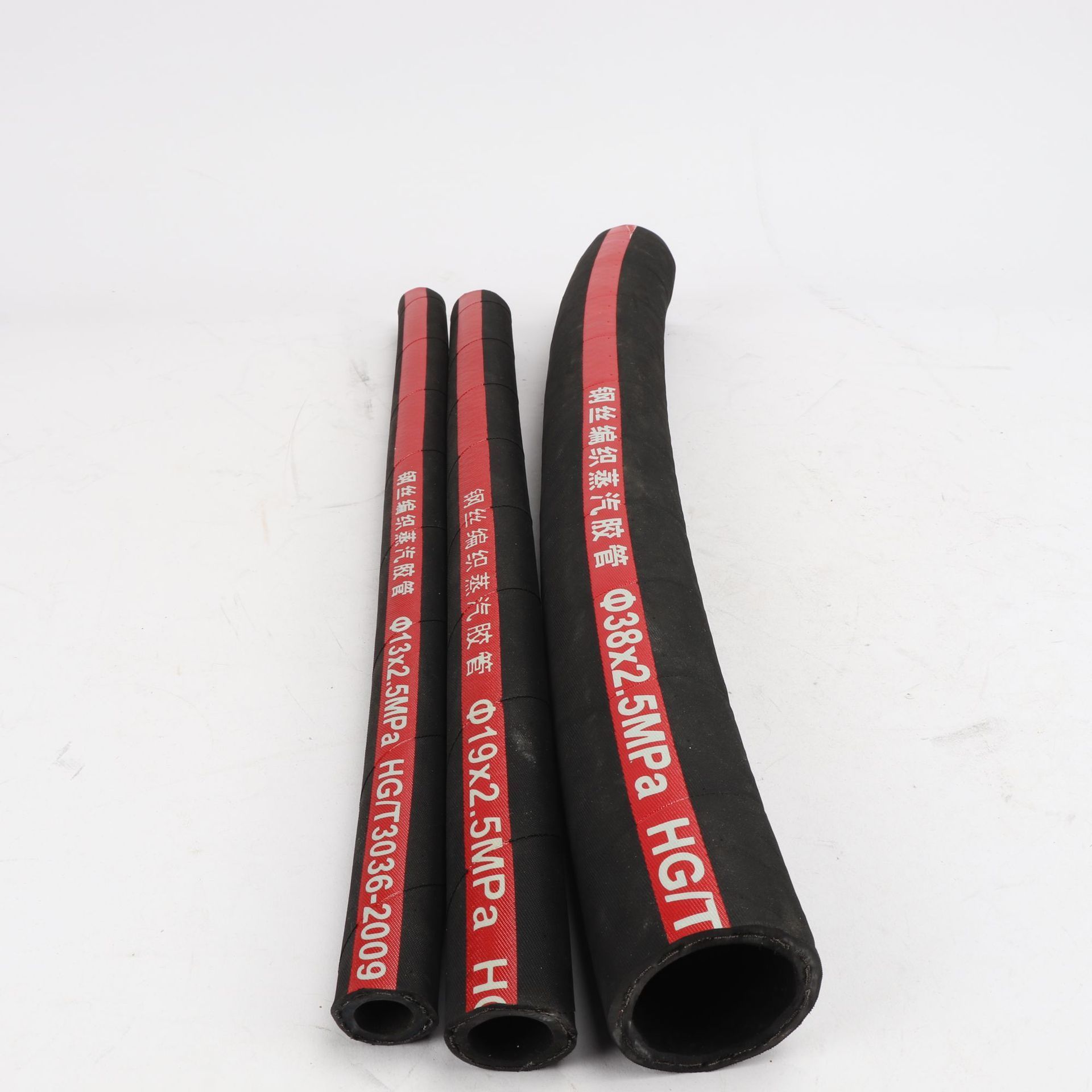 Control and power supply used Industrial Cloth / EPDM Smooth Surface Colorful Hydraulic Rubber Hose