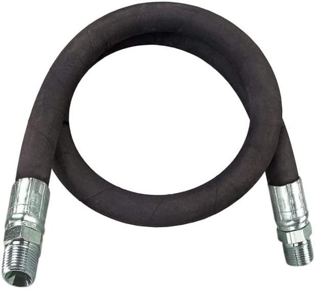 High Temperature And Corrosion Resistance Reinforced Braided Flexible Hydraulic Fuel Rubber Hose