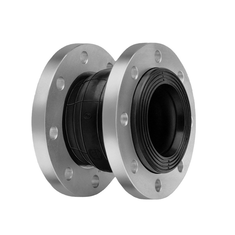 Factory Stainless Steel Flange Flexible Pipeline Connector Rubber Bellow Pipe Compensator Dn150 Flanged Rubber Expansion Joint