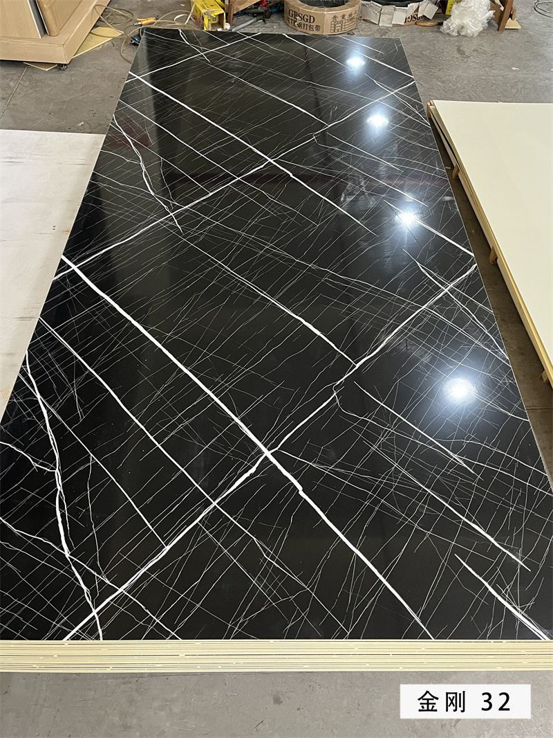 Wholesale Price high glossy marble PVC sheets carbon slate wall panels for interior decoration