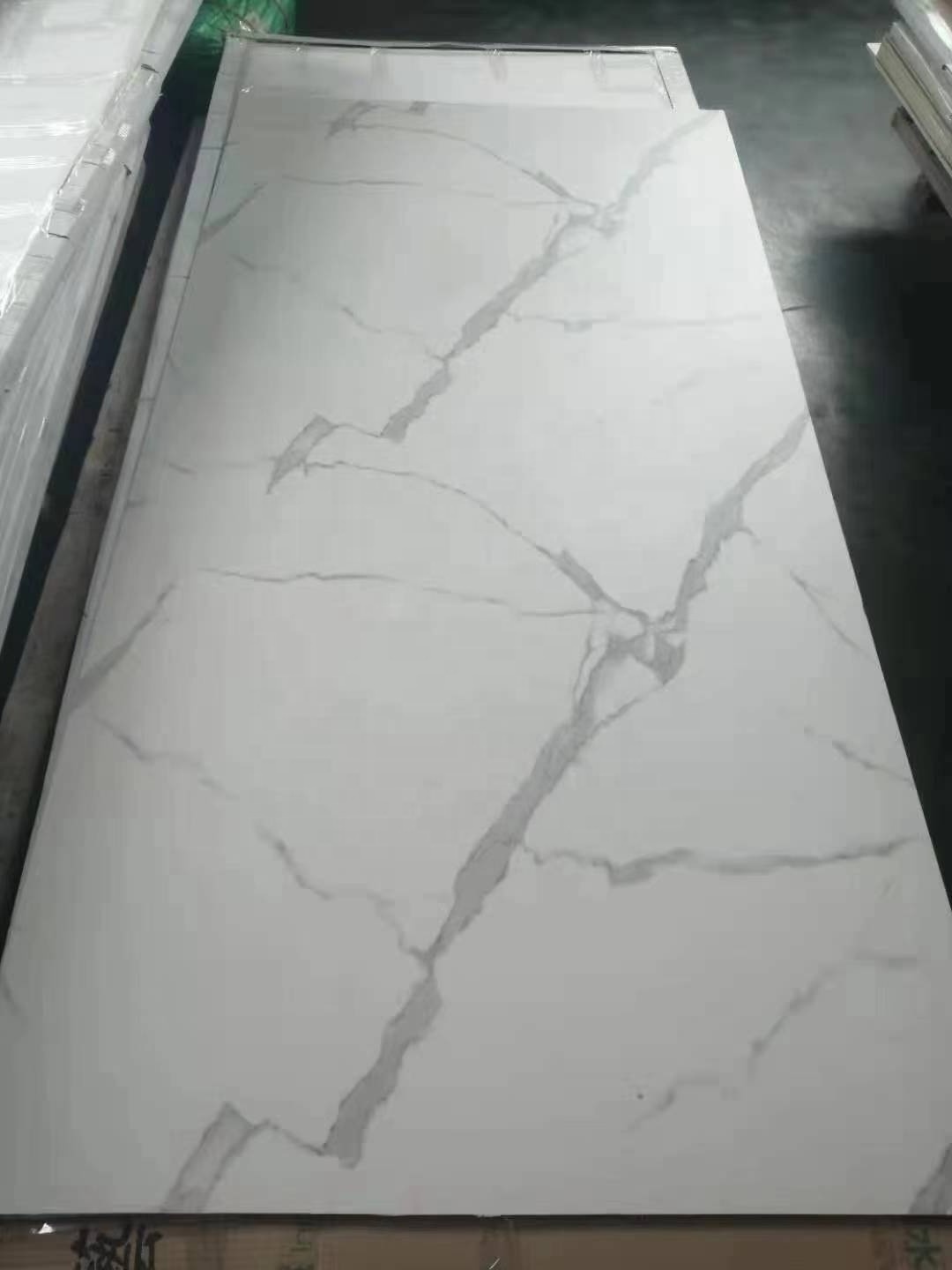 Wholesale Price high glossy marble PVC sheets carbon slate wall panels for interior decoration