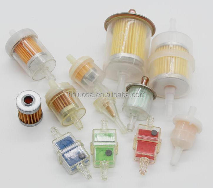 Gasoline Scooter motorcycle engine spare parts plastic fuel filter