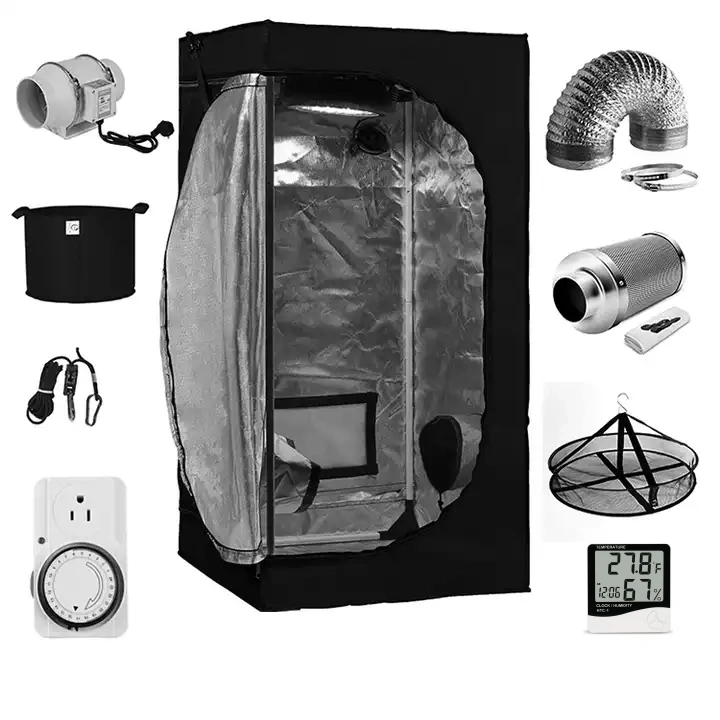 complete set 120*120*200cm Plant Tent kit for Indoor Hydroponic Growing 48in*48in*80in