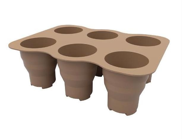 Green plant gardening supplies silicone flower pots thickened vegetable pots with air holes seedling tray