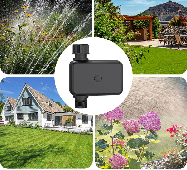 Sprinkler Timer Wi-Fi Water Timer Smart Garden Watering Timer Automatic WiFi Hose Faucet Controller APP Remote Control