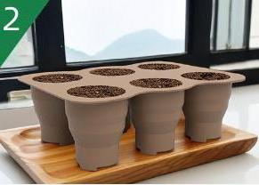 Green plant gardening supplies silicone flower pots thickened vegetable pots with air holes seedling tray