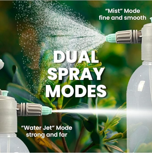 2L Pump water Sprayer, 0.5 Gallon Car Wash Sprayer Pump Spraying Weeds Car Detailing, Garden Watering