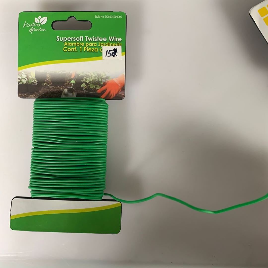 Horticultural soft garden wire vegetable  flower,  black green plastic coated iron wire tie plant binding wire