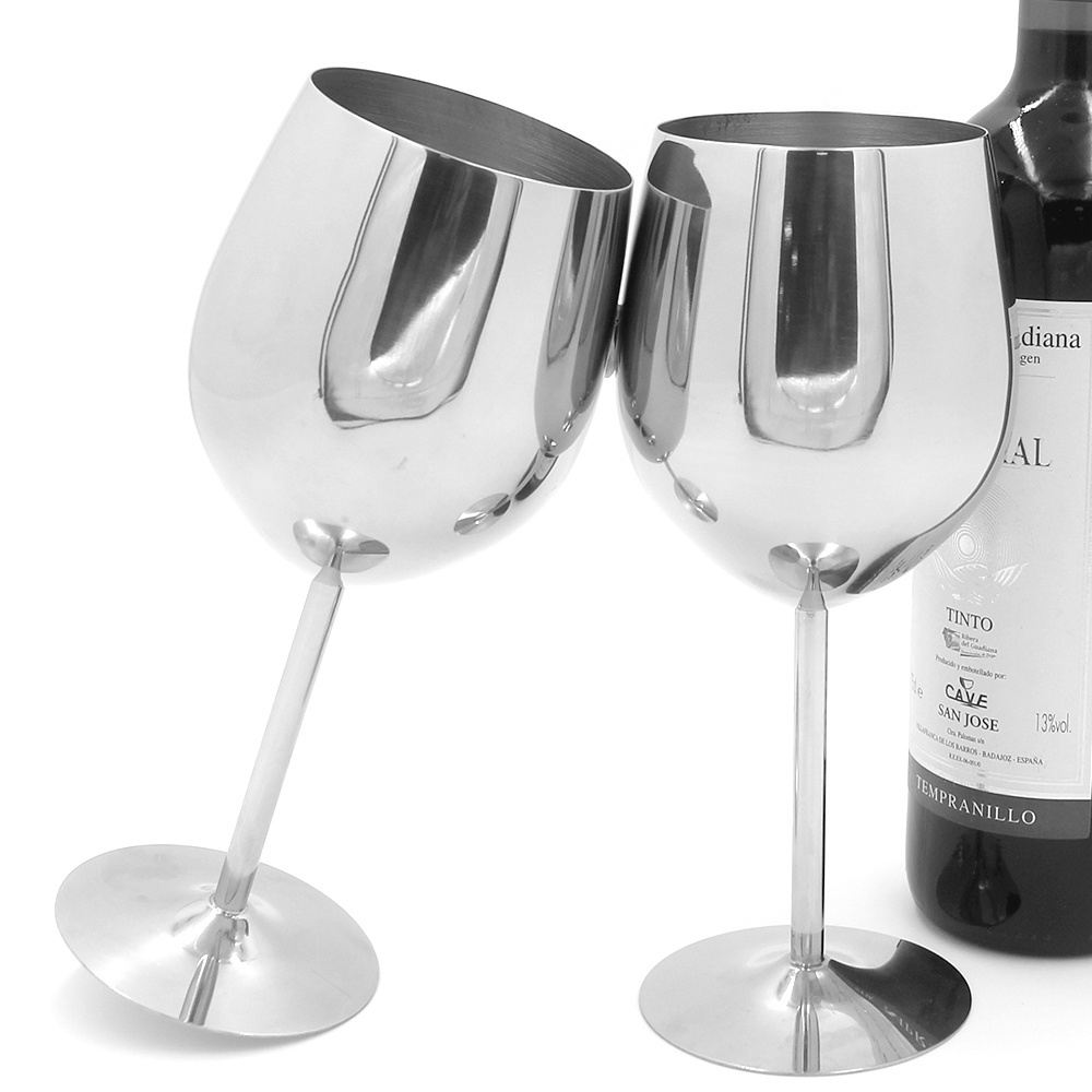 180ml/240ml/350ml/550ml Stainless Steel Goblet Red Wine Glass Home Bar Drinking Glass Cup Stemless Wine glass