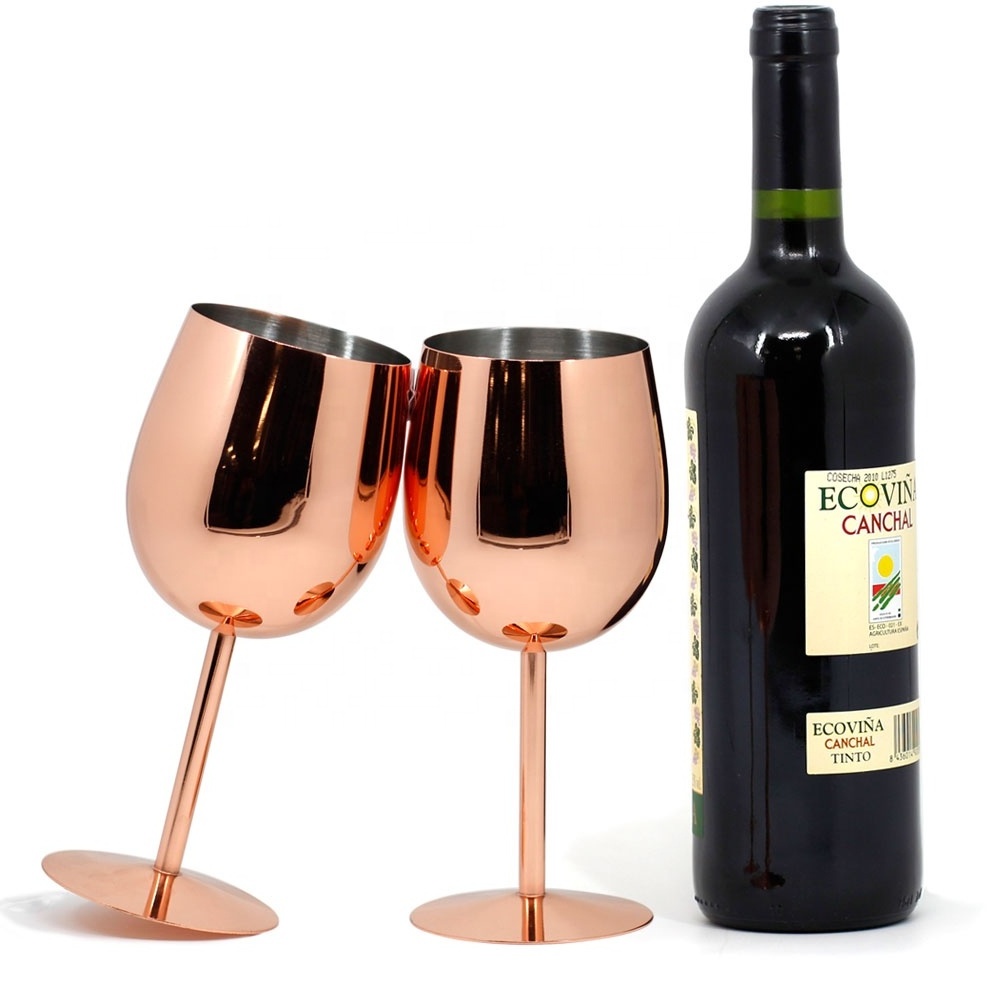 180ml/240ml/350ml/550ml Stainless Steel Goblet Red Wine Glass Home Bar Drinking Glass Cup Stemless Wine glass