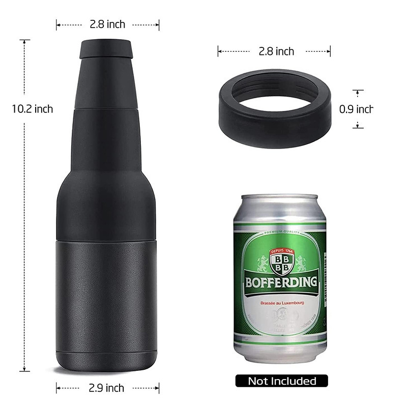 4 in 1 Beer Can Cooler Vacuum Insulated Double Walled Stainless Steel Bottle Holder Can Cooler with Bottle Opener yeticooler