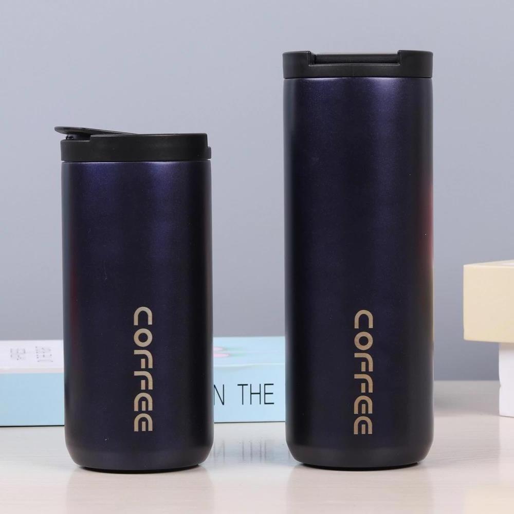 New style 550 ml ins Double Wall Stainless Steel insulated portable travel Coffee tumbler mug Gradient With Lid custom Logo