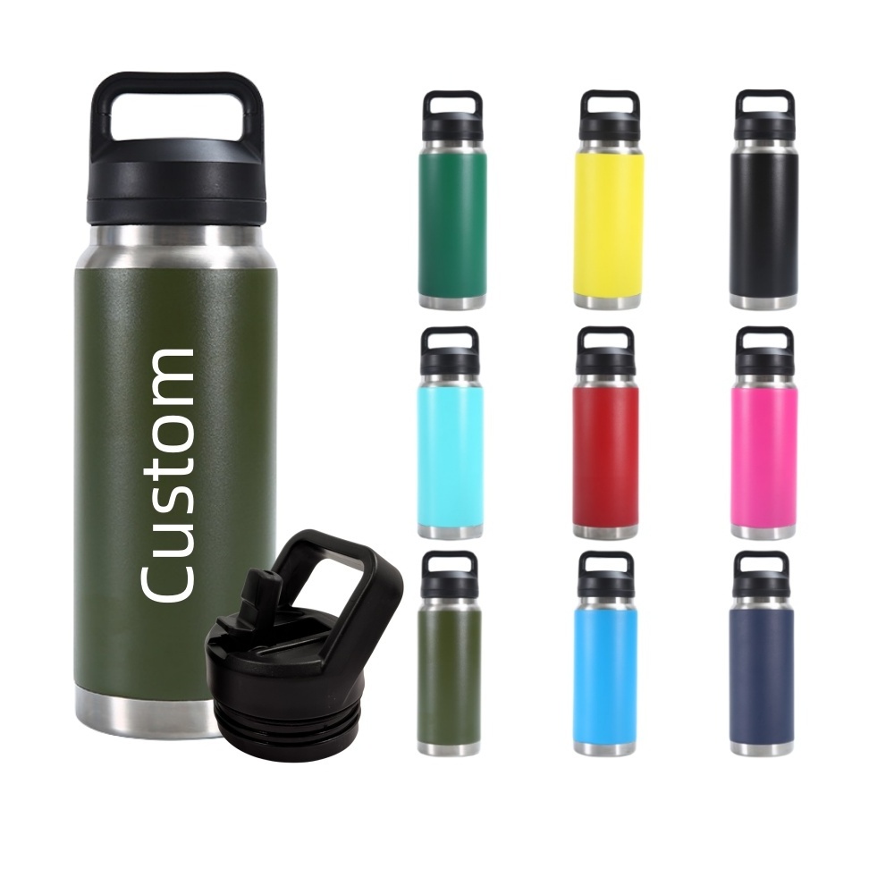 2023 New Hot sell Yetitumbler chug lid water bottle large capacity 1L double wall stainless steel portable thermos yetibottle