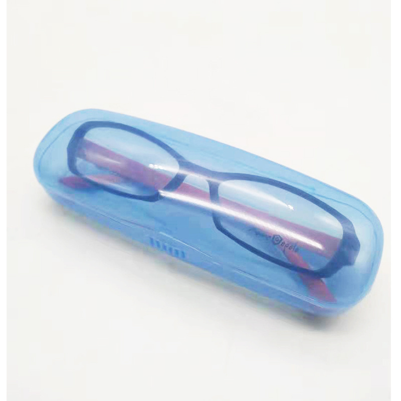 Clear plastic eyewear case color customized plastic glasses case