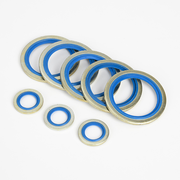 Bonded Washer Metal Rubber Oil Drain Plug Gasket Fit Combined Washer Sealing