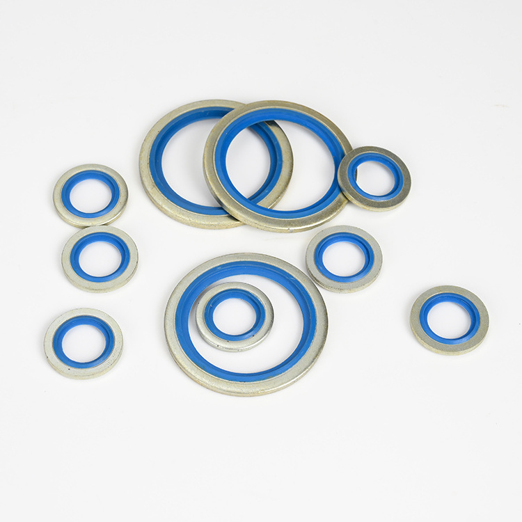 Bonded Washer Metal Rubber Oil Drain Plug Gasket Fit Combined Washer Sealing