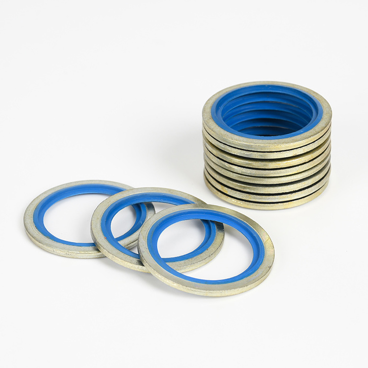 Bonded Washer Metal Rubber Oil Drain Plug Gasket Fit Combined Washer Sealing