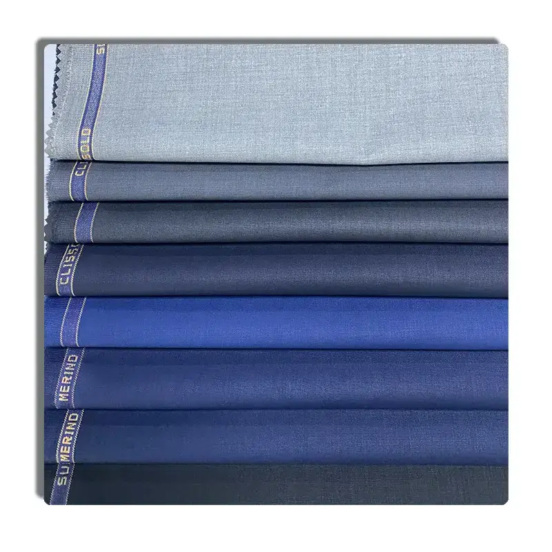 Men's trousers pants fabric high quality stripe polyester viscose suit fabric