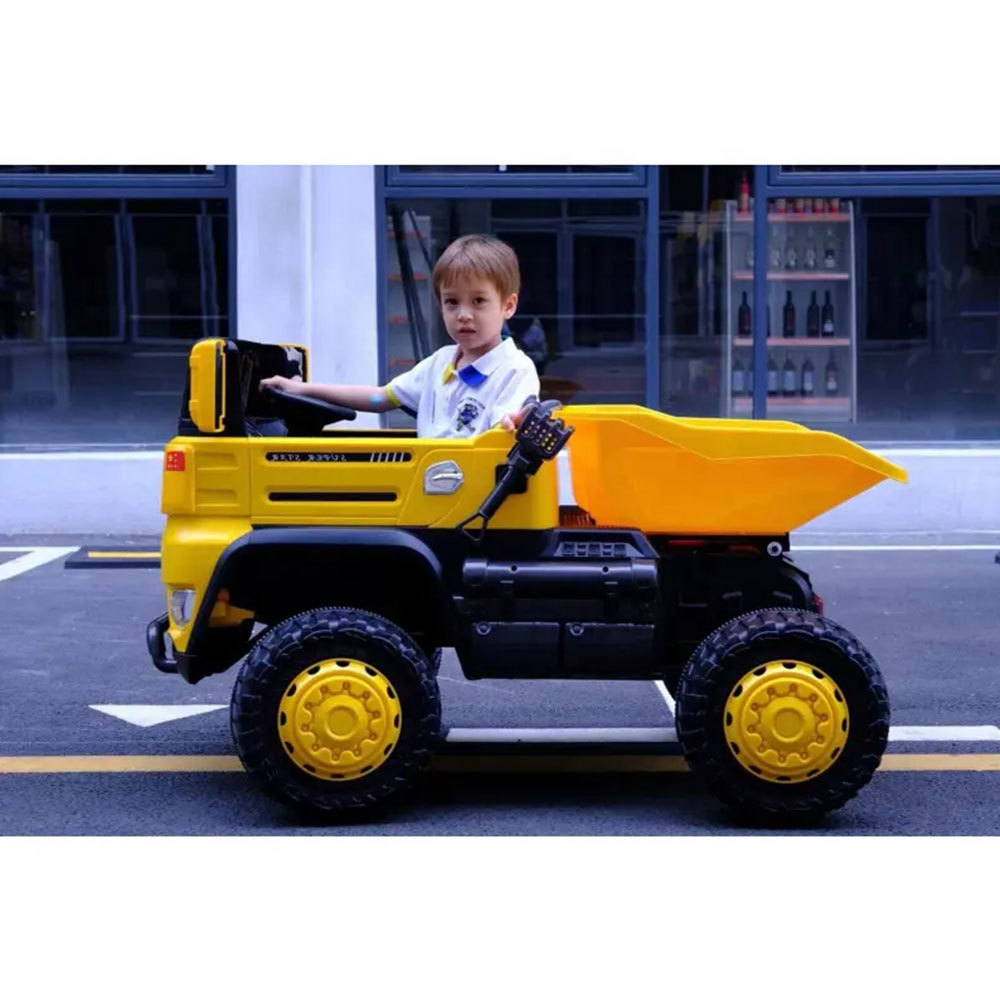 12V 4*4 drive kids electric dump truck engineering toy car ride on car