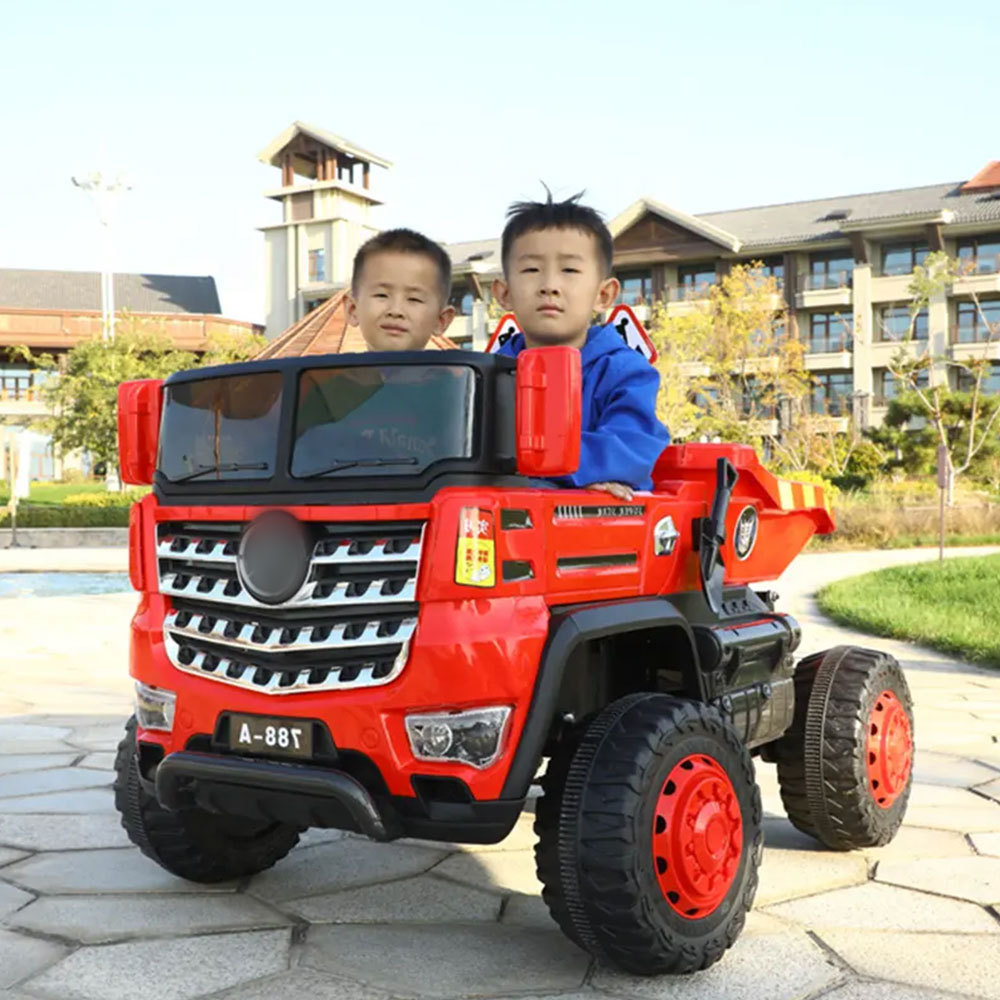 Children's electric excavator boy toy car excavator can sit and ride oversized hook machine remote control engineering vehicle.