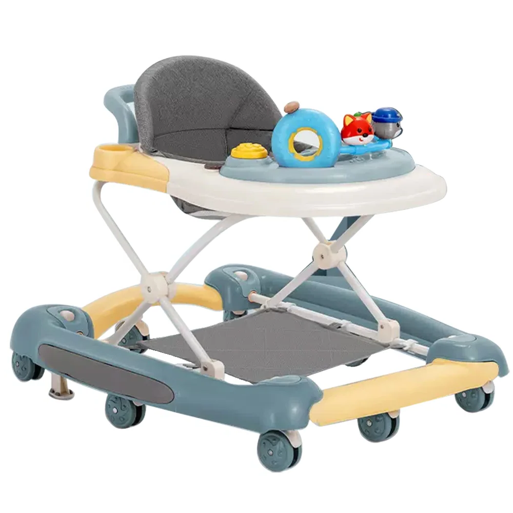 Baby stroller with O-shaped legs, multifunctional anti rollover stroller, baby can sit and push the walker