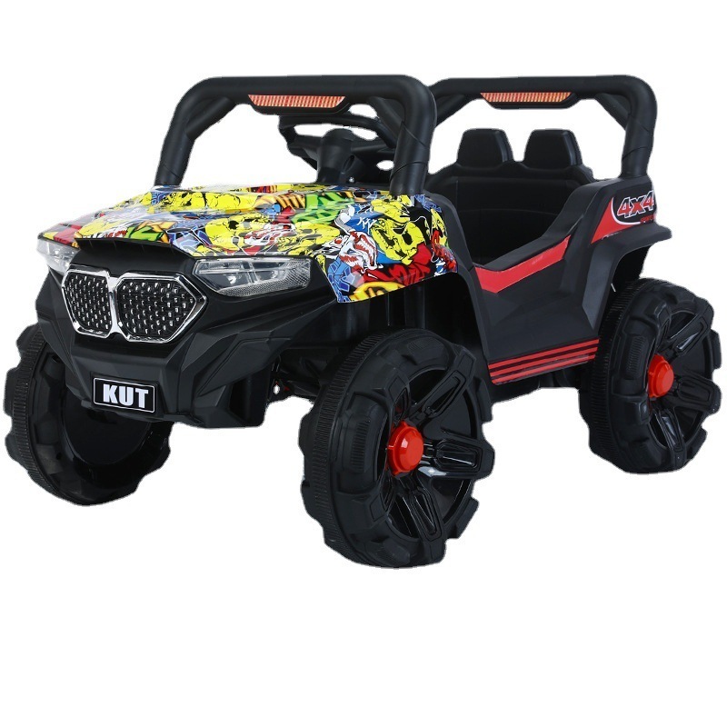 Children's electric four-wheeler and remote control four-wheel drive swing toy/four-wheel drive children's car