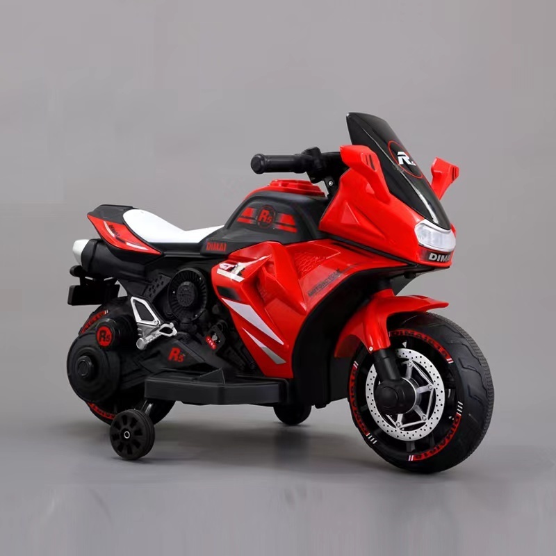 Hot selling two wheel single drive children's riding toy car children's cool motorcycle