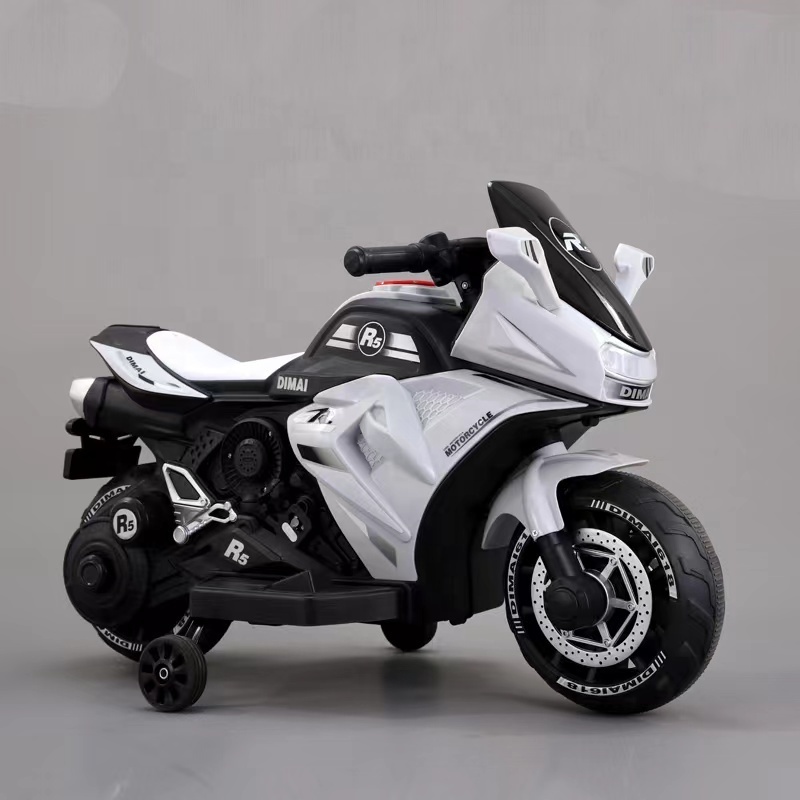 Hot selling two wheel single drive children's riding toy car children's cool motorcycle