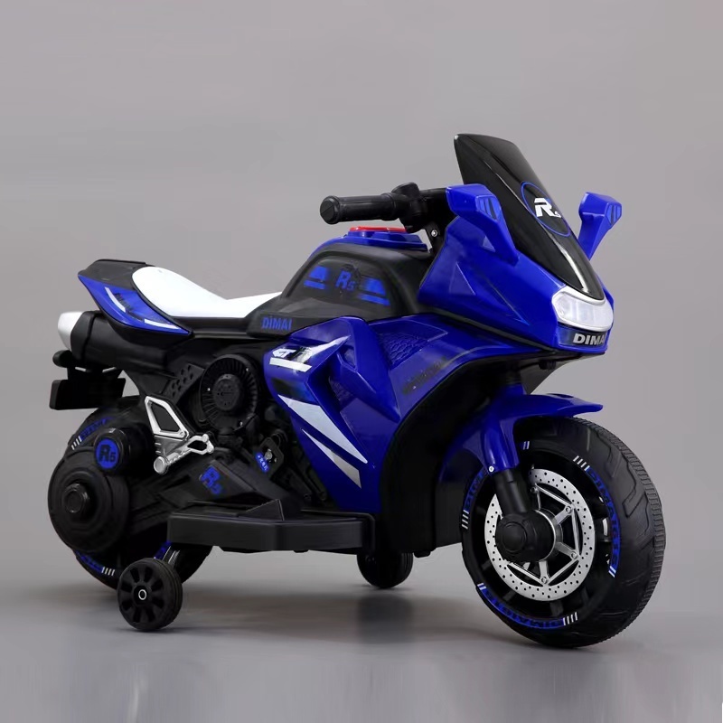 Hot selling two wheel single drive children's riding toy car children's cool motorcycle