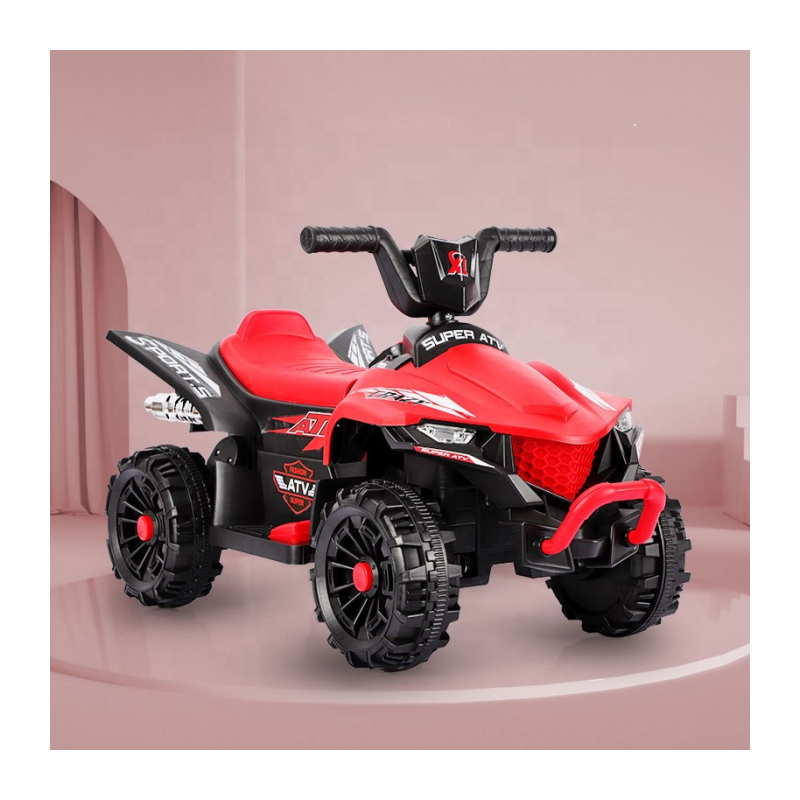 6 V Kids Electric 4 Wheeler ATV Quad with Music Lights Ride on Toy Car