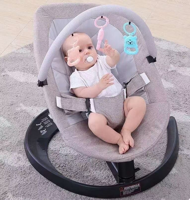 Adjustable Pink Baby Rocker Swing Chair with Baby Bouncer