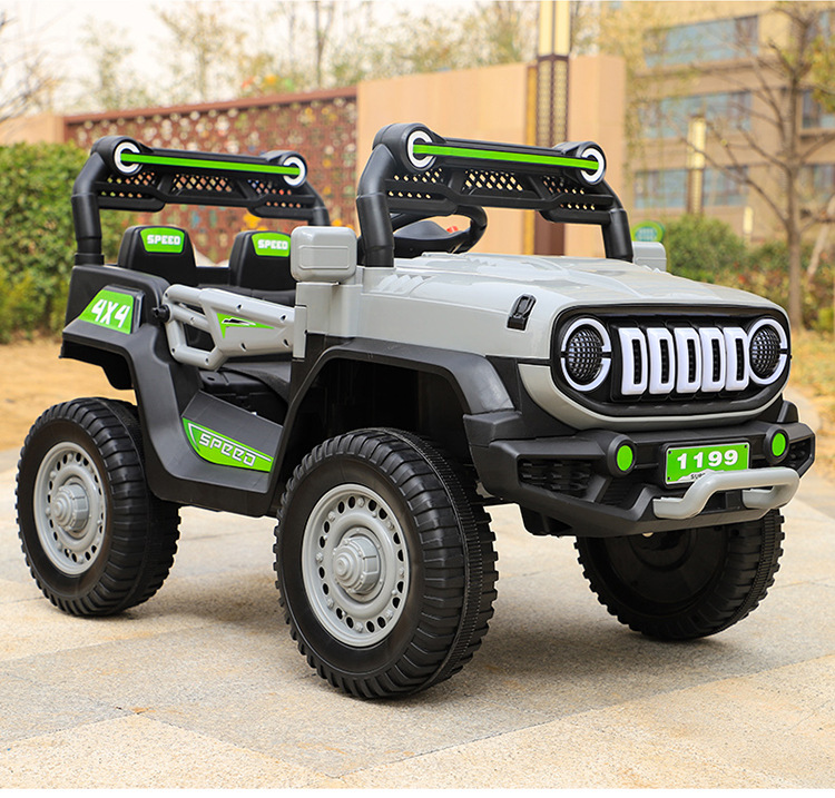 Ride on Car 12v Battery Rechargeable Children Electric Car 4x4 Jeep Cheap Factory Price Kids Car for 1-5 Years Kids Driving 30kg