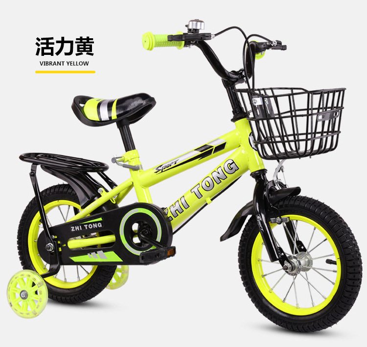 2024 Hot Sale Cartoon Red Kids Bike Toy with Aluminum Alloy Steel Rim and Training Wheels for Children 3-8 Years Old