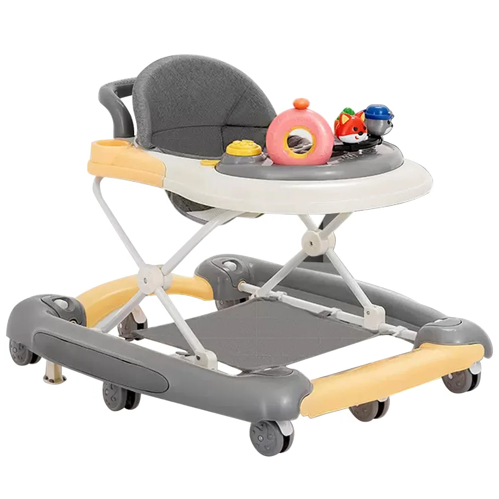 Baby stroller with O-shaped legs, multifunctional anti rollover stroller, baby can sit and push the walker