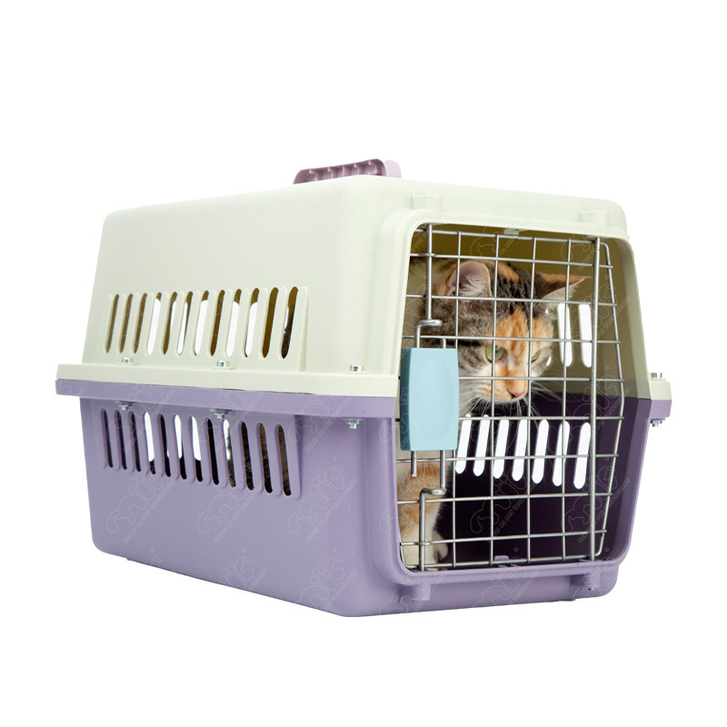 Hot Sale Pet Carrier Breathable Plastic for Small Animals Sustainable Feature for Cat Dog Transport Portable Travel Air Box